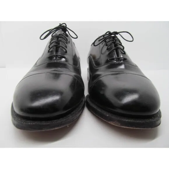 Johnston Murphy Optima Comfort Mens Black Leather Cap Toe Oxfords Size US 9 3E/E