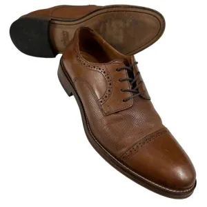 Johnston &amp; Murphy Leather Cap Toe Oxfords