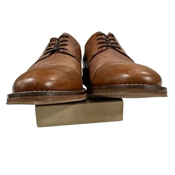 Johnston &amp; Murphy Leather Cap Toe Oxfords
