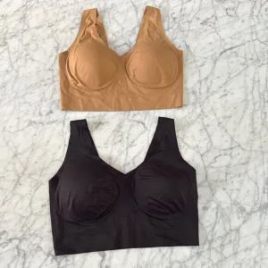 Join EBY Wireless Bralette Bundle Sz XLDD Sunkissed and Black