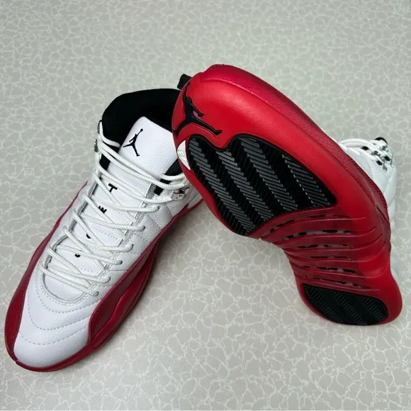 Jordan 12 Retro “Cherry” Men’s White/Red Athletic Shoes Sneakers Pre-owned