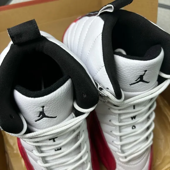 Jordan 12 Retro “Cherry” Men’s White/Red Athletic Shoes Sneakers Pre-owned