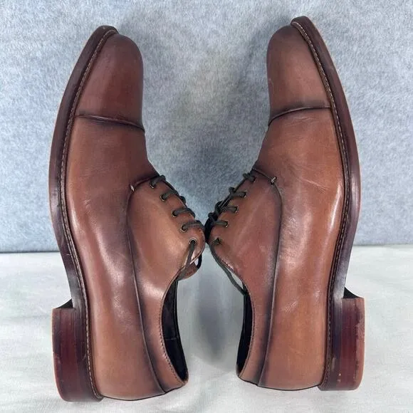 Joseph Abboud Men’s sz 10 Leather Brown Dress Shoes Workwear Oxfords Office