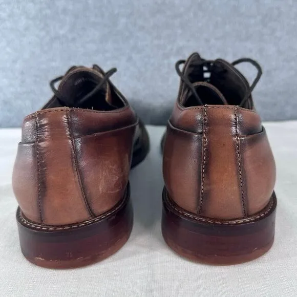 Joseph Abboud Men’s sz 10 Leather Brown Dress Shoes Workwear Oxfords Office