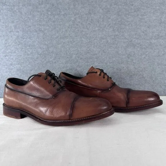 Joseph Abboud Men’s sz 10 Leather Brown Dress Shoes Workwear Oxfords Office