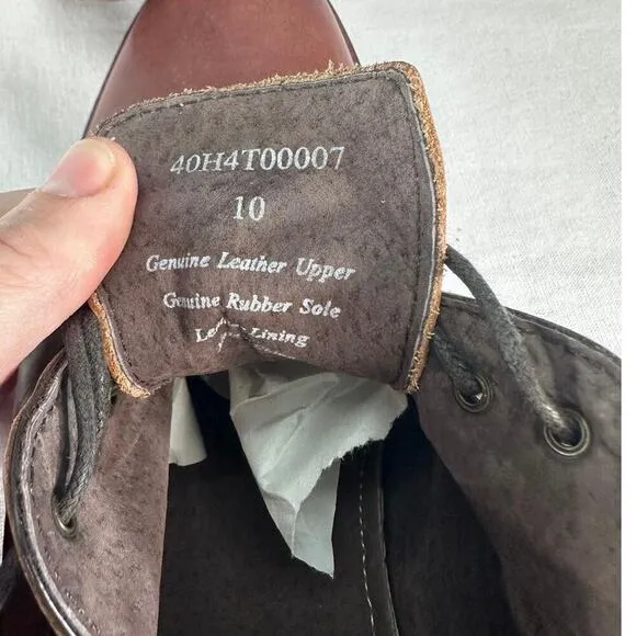 Joseph Abboud Men’s sz 10 Leather Brown Dress Shoes Workwear Oxfords Office