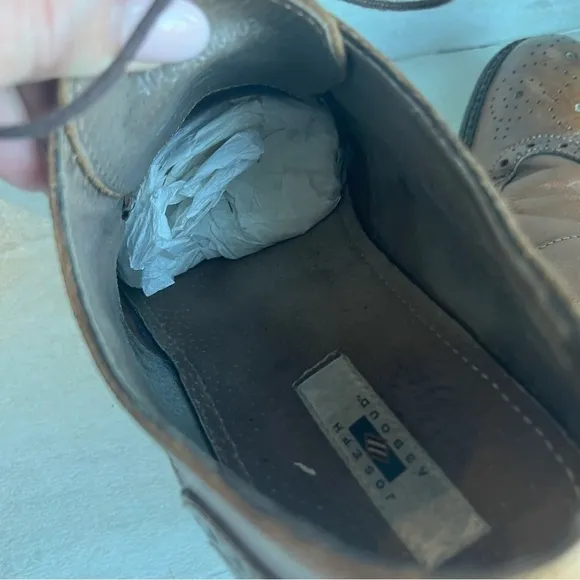 Joseph Abboud  Wingtip Leather Oxfords Brown Size 9