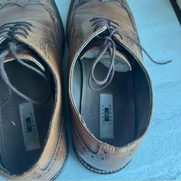 Joseph Abboud  Wingtip Leather Oxfords Brown Size 9