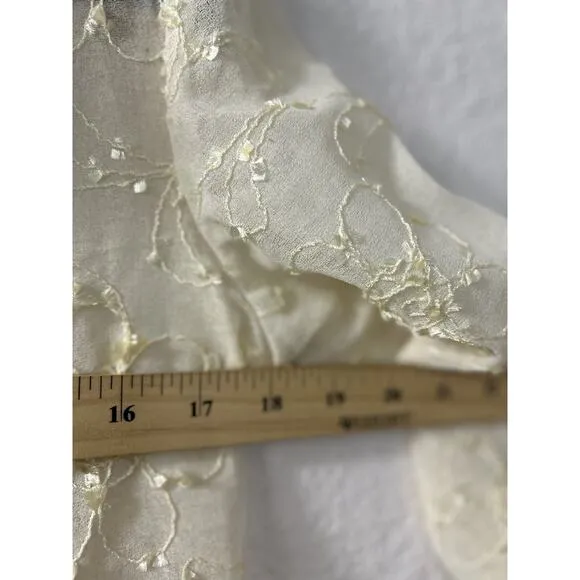 Joseph Ribkoff Vintage 99s Y2K Cream Slip Dress Jacket Ruffles Coquette‎ Fairy 8