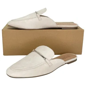 Journee Collection Ameena Cream Microsuede Womens Mules Size 8.5M