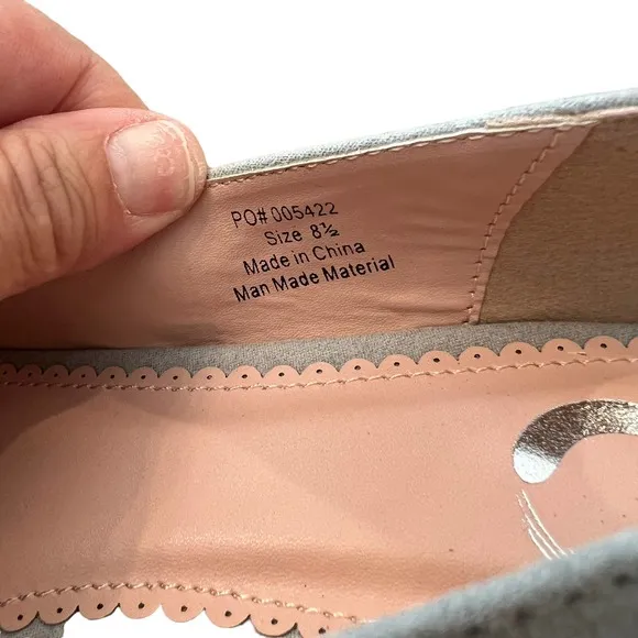 Journee Collection Goldie Kitten Heel in Gray Women's 8.5 NEW