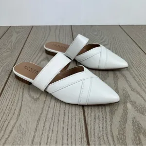 Journee Collection Stasi Women's Crisscross Mules 7.5 White Faux Leather $80