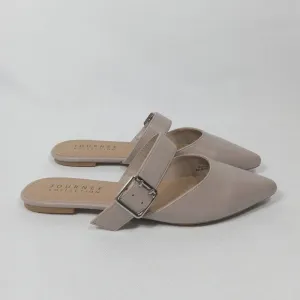 JOURNEE COLLECTION Womens Shaella Beige Slip On Pointed Toe Mules Size 9.5
