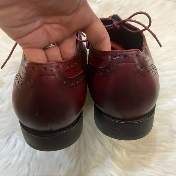 Jump New York Red Ombré Leather Wingtip Lindsey Lace Up Oxfords Men’s Size 13