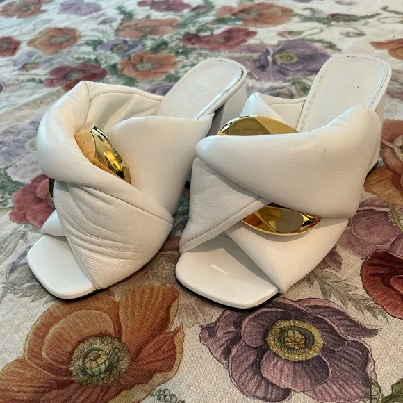 JW Anderson Lamb Twist  Heeled Mules