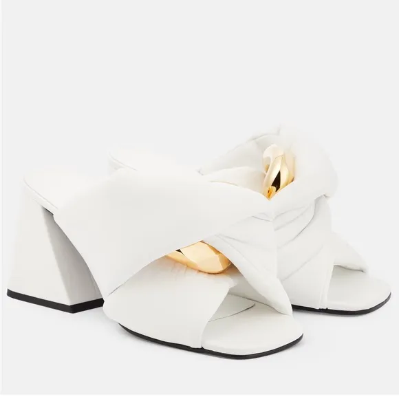 JW Anderson Lamb Twist  Heeled Mules