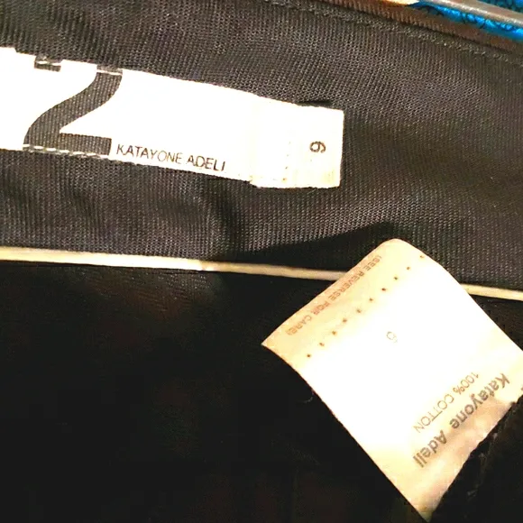 KATAYONE ADELI CHARC. BROWN WIDE LEG JEANS SZ 8