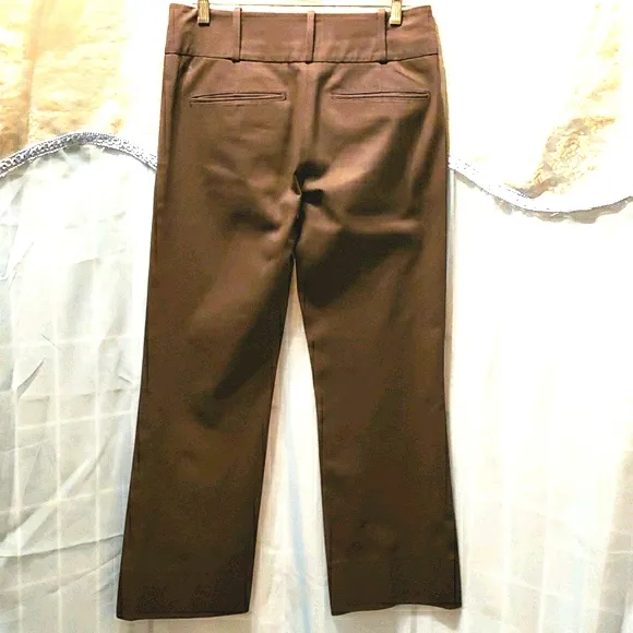 KATAYONE ADELI CHARC. BROWN WIDE LEG JEANS SZ 8