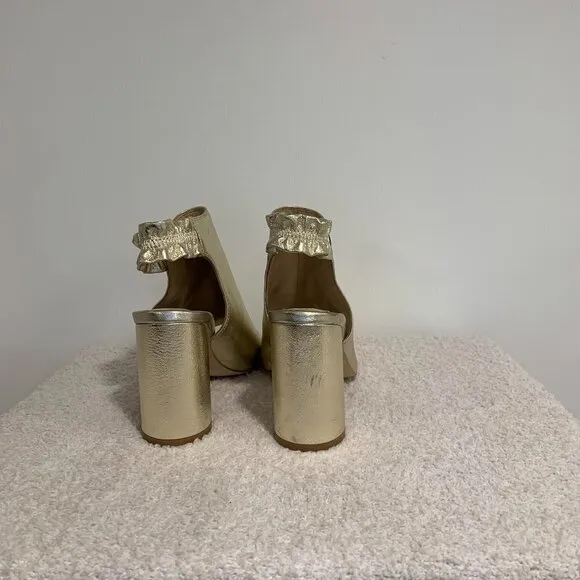Kate Perry Jocelyn Block Heels | Champagne | Size 5.5M