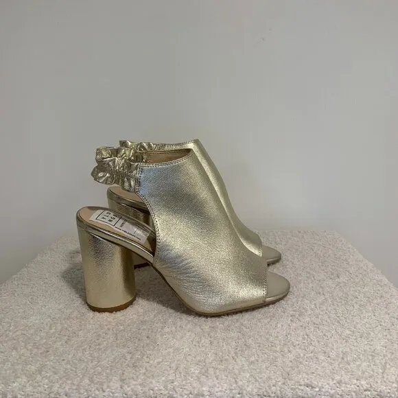 Kate Perry Jocelyn Block Heels | Champagne | Size 5.5M