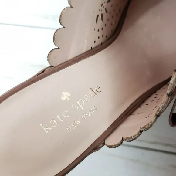 Kate Spade Cala Laser Cut Clogs NWOB Size 7.5