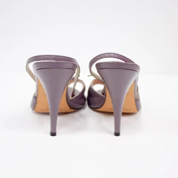 Kate Spade Hattie Leather Women's Slingback Heels Open Toe Amethyst/Kid Size 9.5