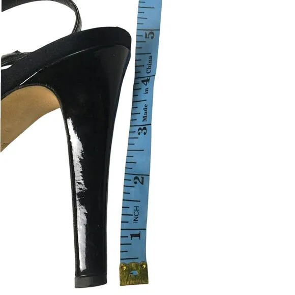Kate Spade Heels Slingback Black Open Toe Stiletto Women's 9 High Heel Shoe