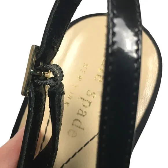 Kate Spade Heels Slingback Black Open Toe Stiletto Women's 9 High Heel Shoe