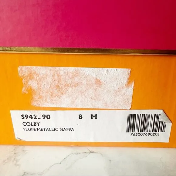 Kate Spade Napa Leather People Metallic Colby Slingnack Heels Women’s Size 8 NEW