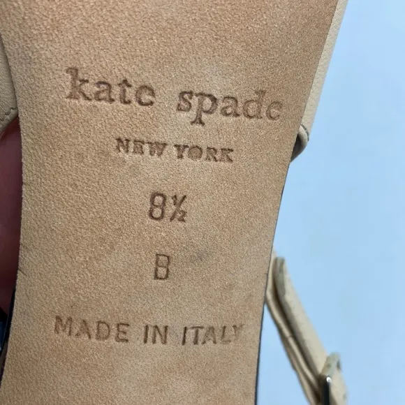Kate Spade Two-toned Monica Slingback Heels 8.5 Patent Leather Preppy Office