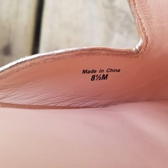Kate Spade Gowen Pink Glitter Glitz and Glam Slip-on Mules 8.5
