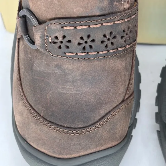 Keen Clogs Shoes Kaci Hike Women Size 5 Brown Leather Comfort