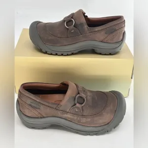Keen Clogs Shoes Kaci Hike Women Size 5 Brown Leather Comfort