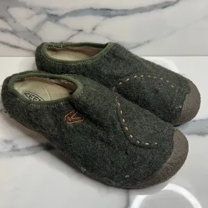 KEEN | Women's Green Wool Embroidered Comfort Outdoor Mule Clogs Sz 10