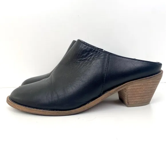 Kelsi Dagger Leather Kellum Mules Black