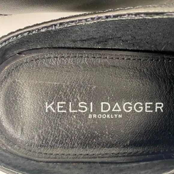 Kelsi Dagger Leather Kellum Mules Black