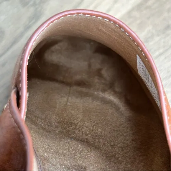 Kelsi Dagger Warehouse Slingback Clogs Leather For Women Peanut Brown  Size 8