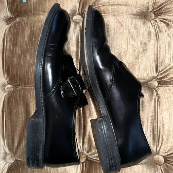 Kenneth Cole Black Buckle Oxfords Men's Size 10