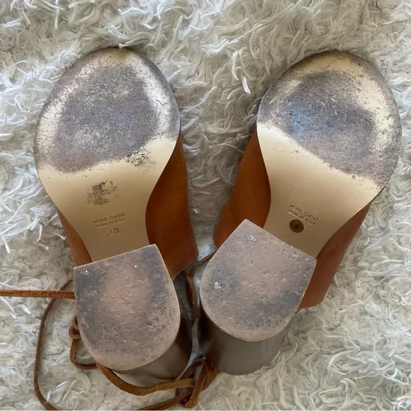 Kenneth Cole Black Label Peep Toe Mules Size 40/9