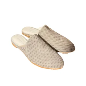 Kenneth COLE NWT women’s leather suede perforated flat mules slip ons Sz 8