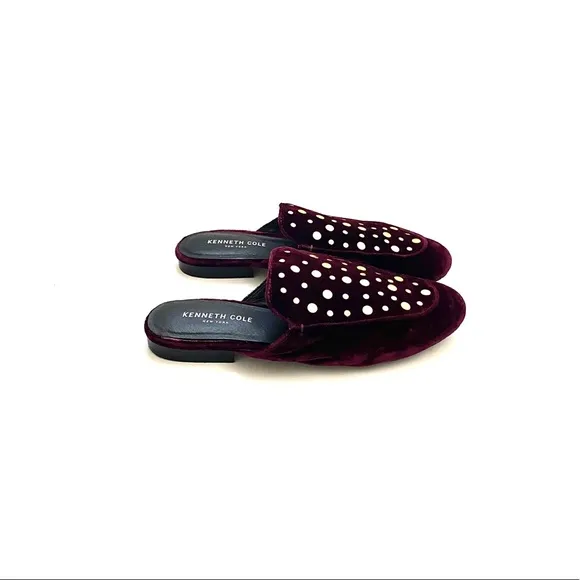 Kenneth‎ Cole | ‘Wynter’ Studded Velvet Slide Mules