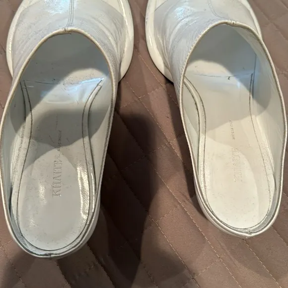 Khaite kitten heel mules 8 1/2