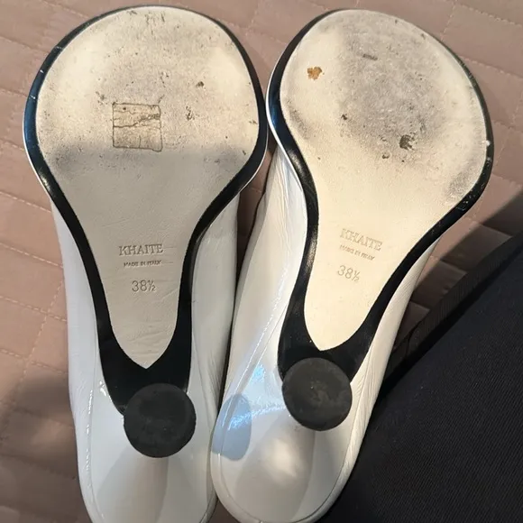 Khaite kitten heel mules 8 1/2