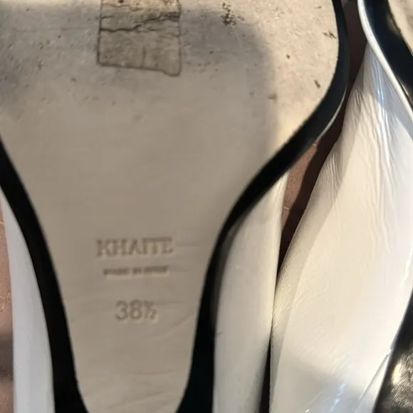 Khaite kitten heel mules 8 1/2