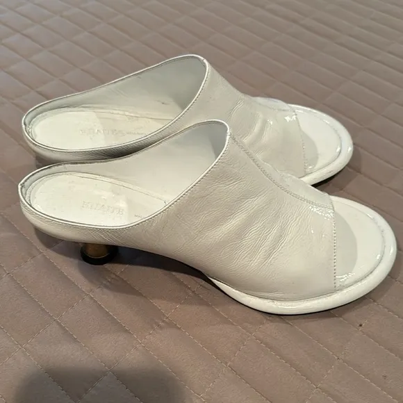 Khaite kitten heel mules 8 1/2