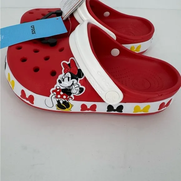Kids’ Crocs Fun Lab Minnie Mouse Band Classic Clog Flame Size J2