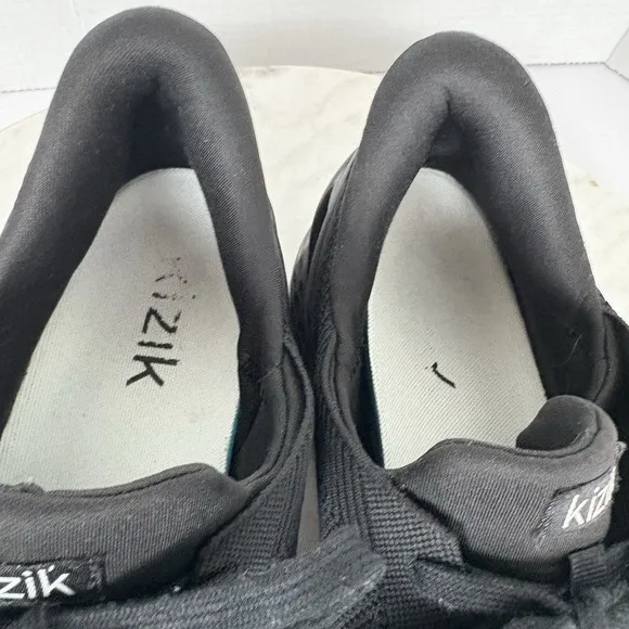 Kizik Athens Blackout Mens Size 10 Wide Triple Black Hands Free Slip On Sneakers