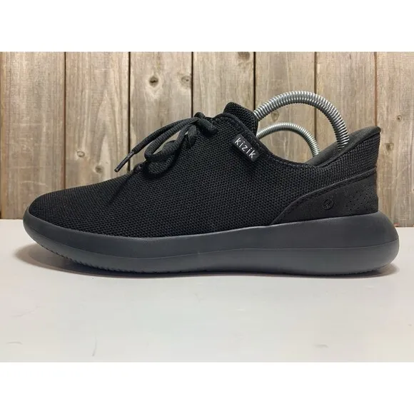 Kizik Madrid Eco Knit Black Handsfree Athletic Shoes Mens Size 9 / Womens 10.5