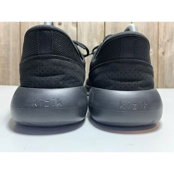 Kizik Madrid Eco Knit Black Handsfree Athletic Shoes Mens Size 9 / Womens 10.5