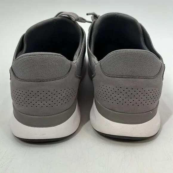 Kizik Men's Lima Gray Knit Hands-Free Lace Up Athletic Sneakers Size 15 Wide